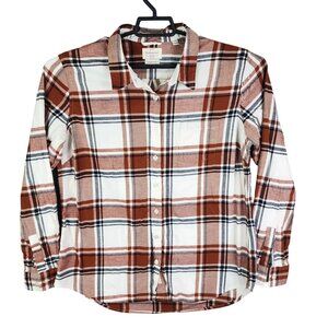 Womens Weatherproof Vintage Plaid Shirt Comfort Stretch Button Up Long Sleeve XL